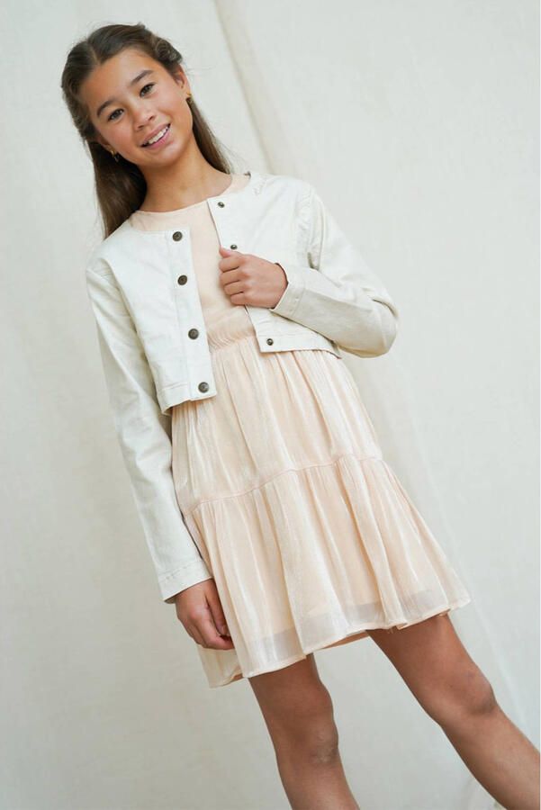 LIKE FLO Meisjes Jassen Amina Flo Denim Jacket Creme - Foto 7