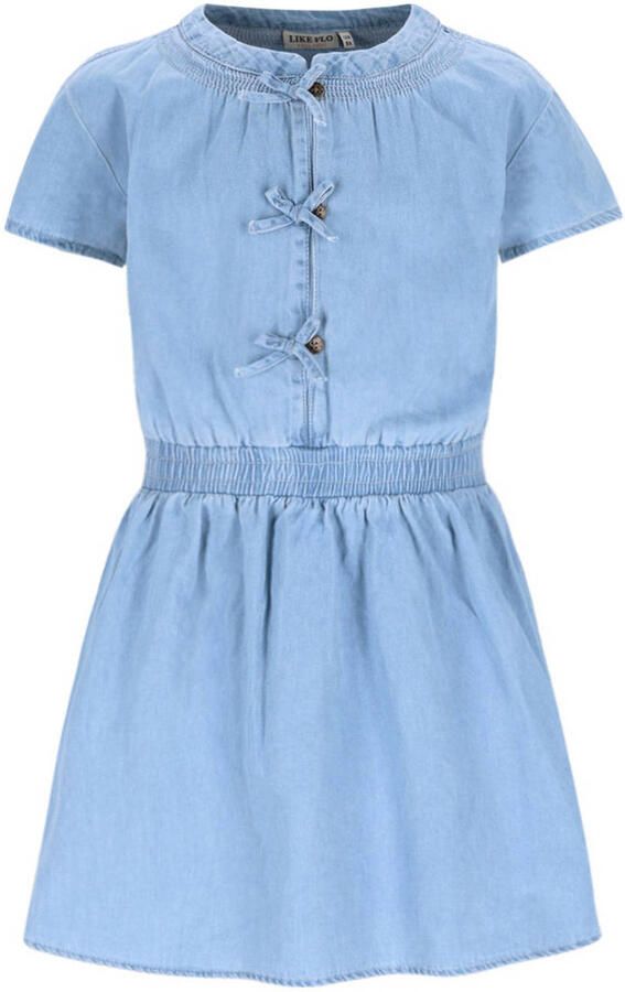 LIKE FLO Meisjes Jurken Mel Chambrey Dress Lichtblauw - Foto 3