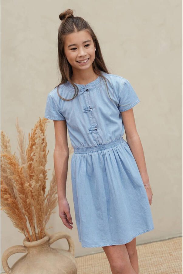LIKE FLO Meisjes Jurken Mel Chambrey Dress Lichtblauw - Foto 4