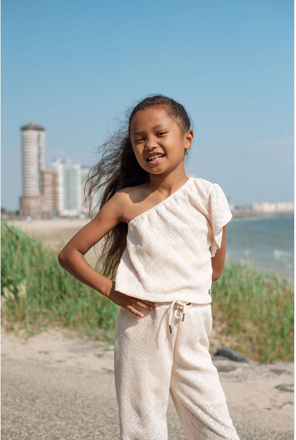 LIKE FLO Meisjes Broeken Flo Girls Crochet Pants Ecru - Foto 3