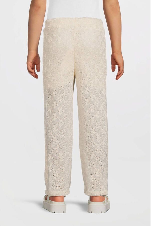 LIKE FLO Meisjes Broeken Flo Girls Crochet Pants Ecru - Foto 5