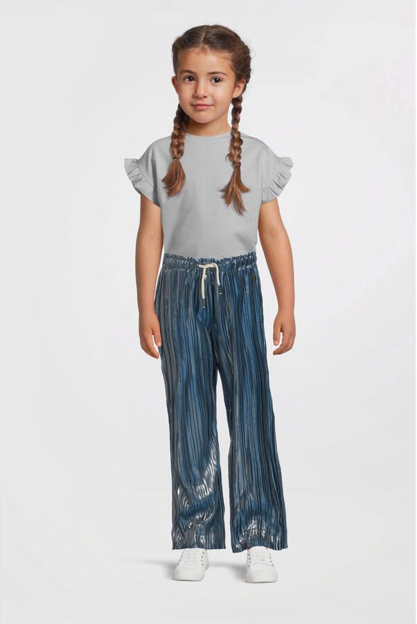 LIKE FLO Meisjes Broeken Fenna Flo Plisse Pants Blauw - Foto 5