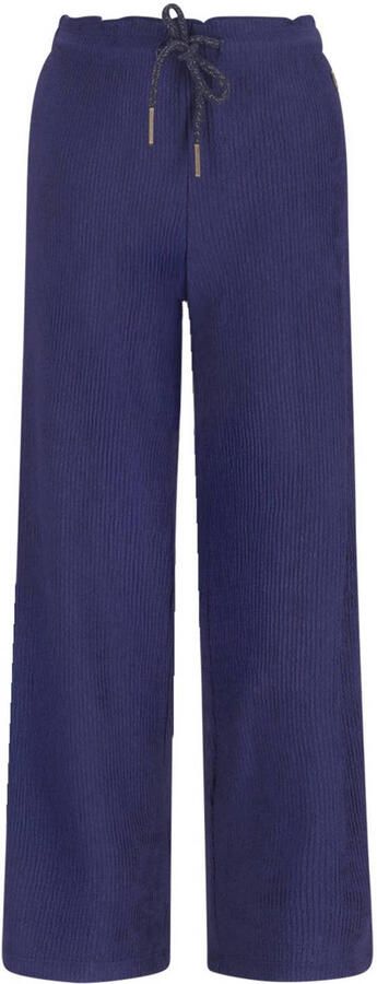 Like Flo straight casual broek donkerblauw