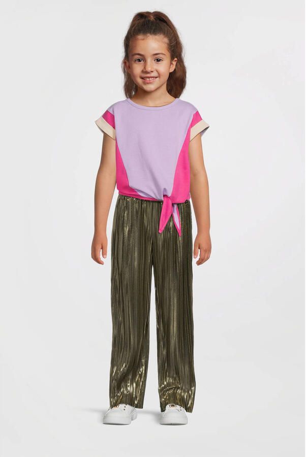 LIKE FLO Meisjes Broeken Fenna Flo Plisse Pants Metallic - Foto 5