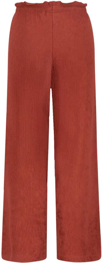 Like Flo straight casual broek roodbruin - Foto 2