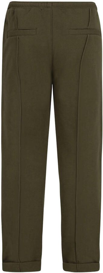 Like Flo straight leg casual broek olijfgroen - Foto 3