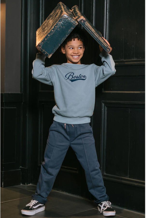 Like Flo straight leg sweatpant marineblauw - Foto 2