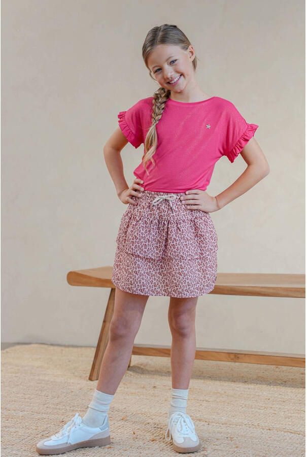Like Flo strokenrok met panterprint roze - Foto 2