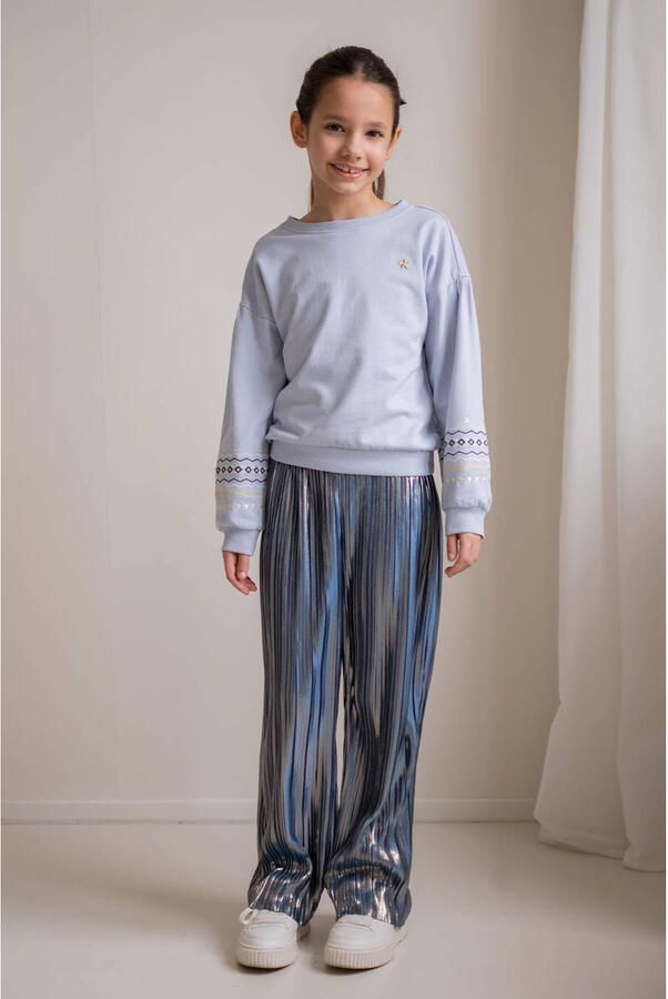 LIKE FLO Meisjes Truien & Vesten Donna Flo Sweater Lichtblauw - Foto 3