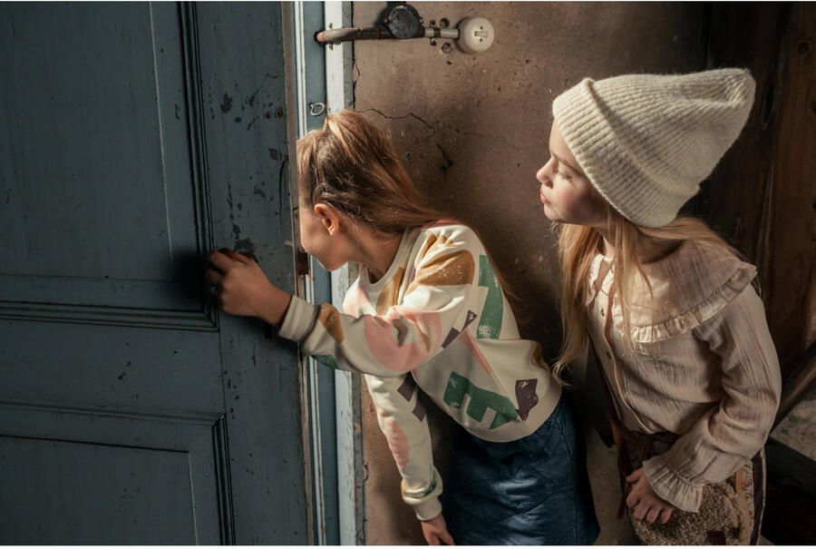 LIKE FLO Meisjes Truien & Vesten F208-5387 Creme