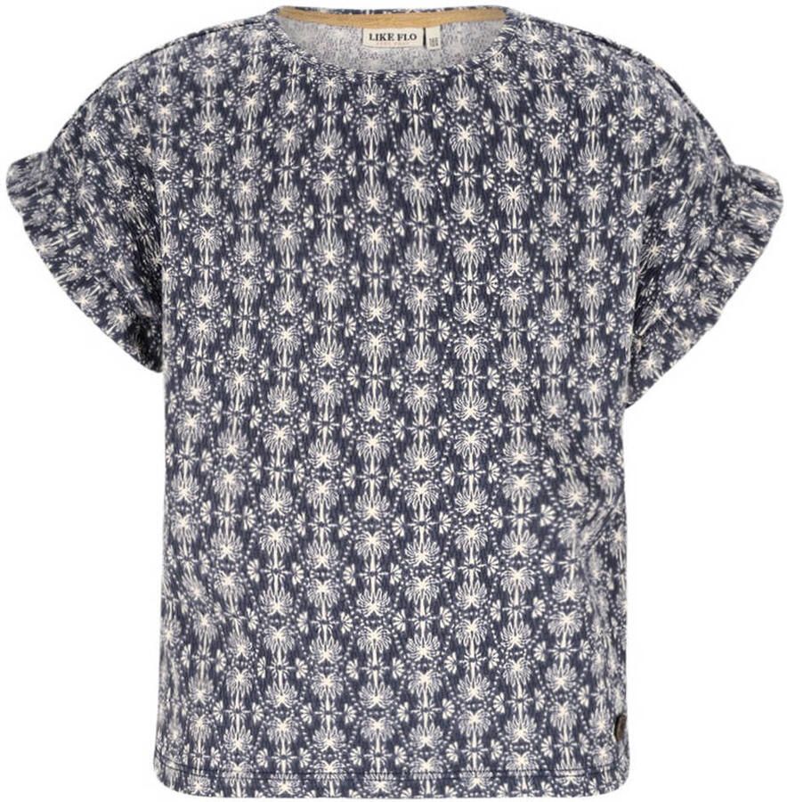 Like Flo T-shirt donkerblauw