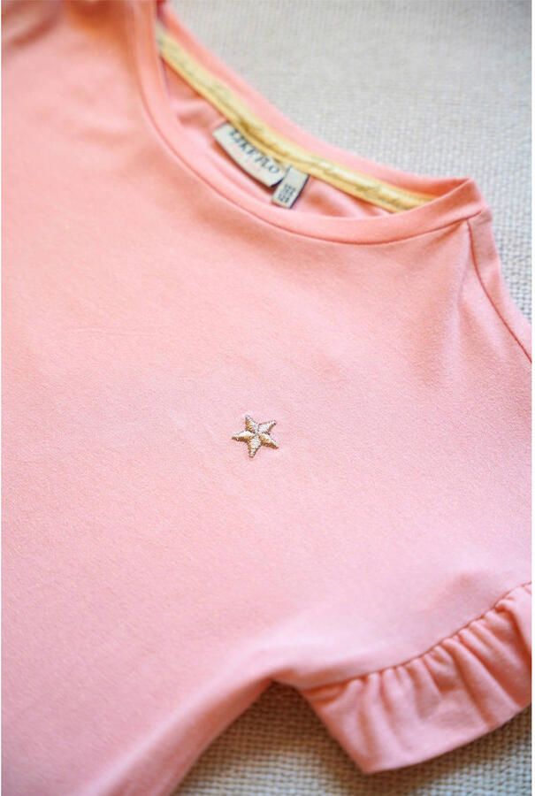 LIKE FLO Meisjes Tops & T-shirts Emma Ruffle Sleeve Lichtroze - Foto 3