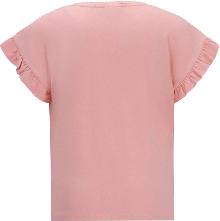 LIKE FLO Meisjes Tops & T-shirts Emma Ruffle Sleeve Lichtroze - Foto 4