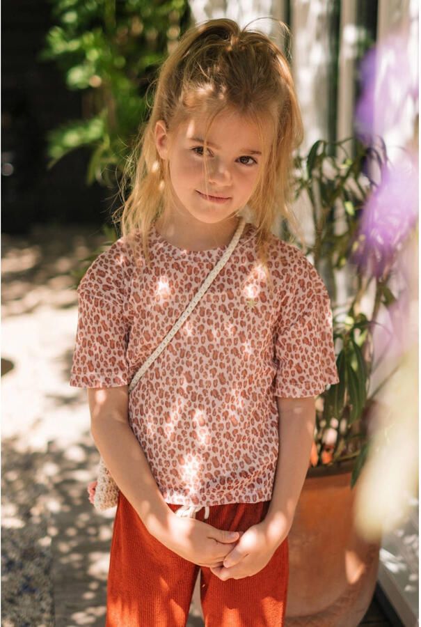 Like Flo T-shirt met panterprint roze - Foto 2