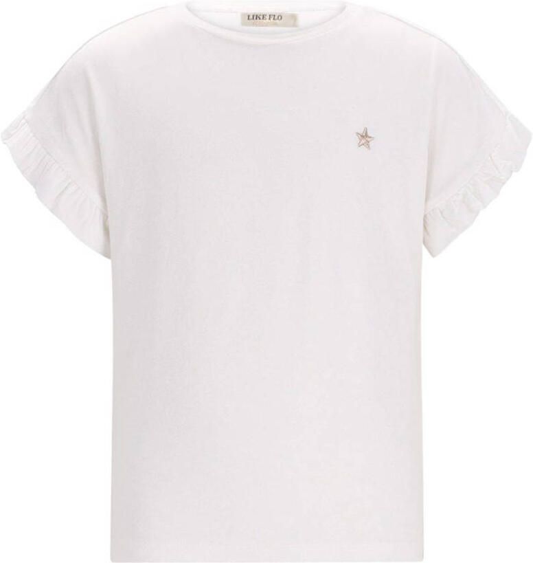 LIKE FLO Meisjes Tops & T-shirts Emma Flo Ruffle Sleeve Creme - Foto 3