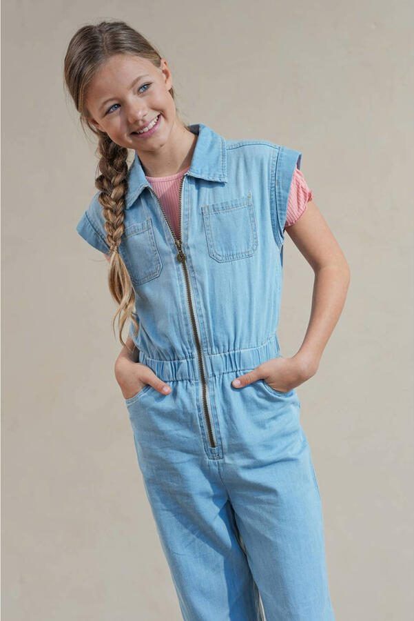 Like Flo T-shirt zalm rib gebreid