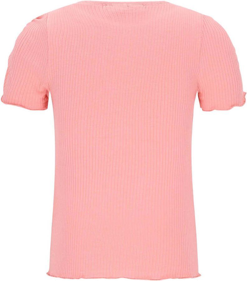 Like Flo T-shirt zalm rib gebreid - Foto 2
