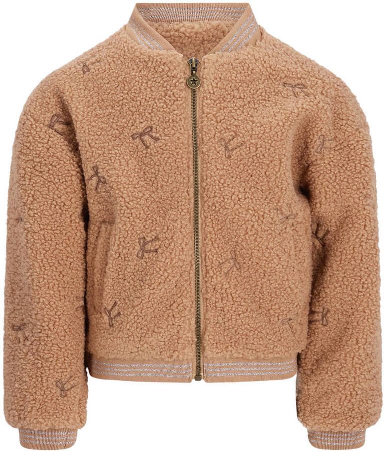 LIKE FLO Meisjes Jassen Dionne Flo Teddy Cardigan Camel - Foto 3