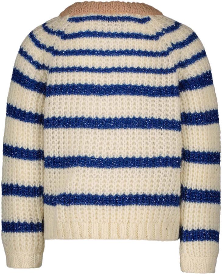 LIKE FLO Meisjes Truien & Vesten F208-5317 Blauw wit Gestreept