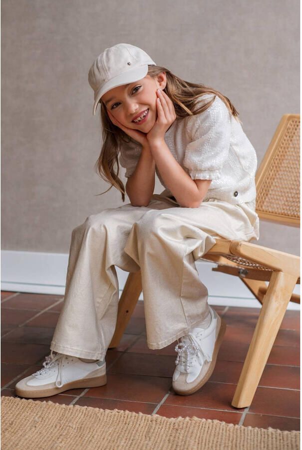 LIKE FLO Meisjes Broeken Fyke Coated Denim Pants Ecru - Foto 6