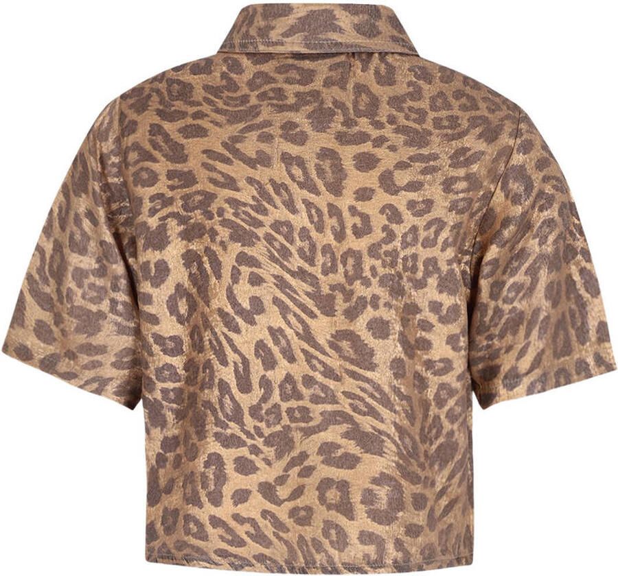 Like Flo Young blouse met panterprint bruin - Foto 2