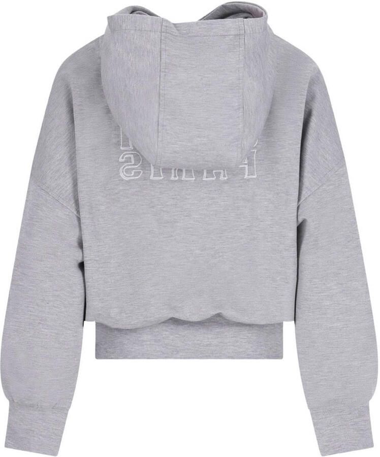 Like Flo Young boxy hoodie met backprint grijs - Foto 2