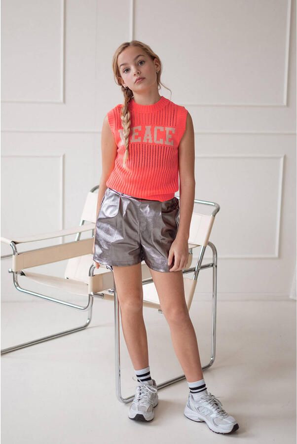 LIKE FLO Meisjes Broeken Fantasy Flo Metallic Short Zilver - Foto 7