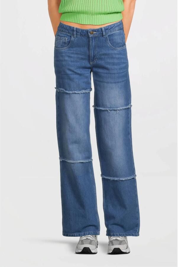 LIKE FLO Meisjes Jeans Femm Flo Denim Wide Leg Blauw - Foto 6