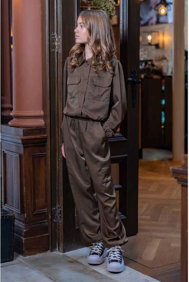 Like Flo Young rechtvallende blouse donkerbruin - Foto 3