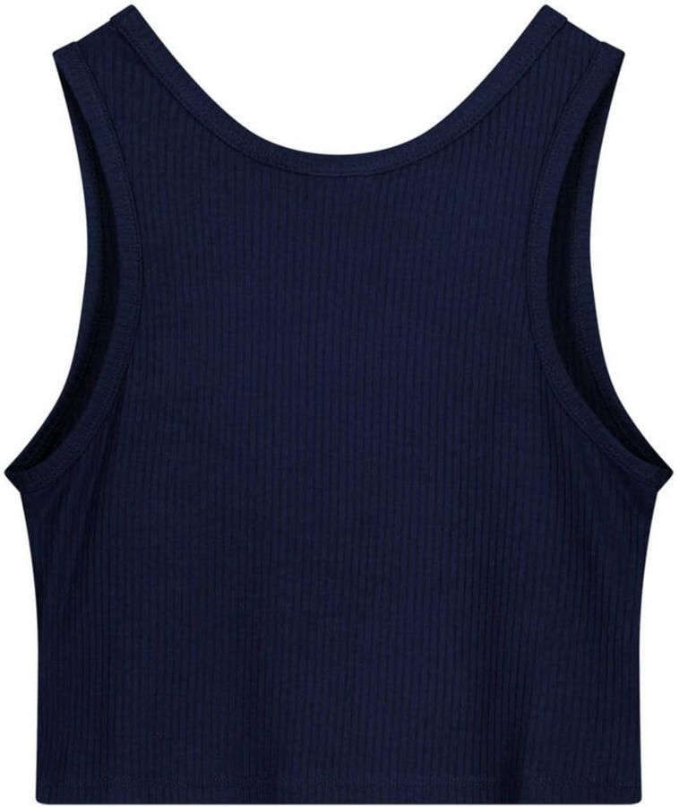 Like Flo Young mouwloze top donkerblauw