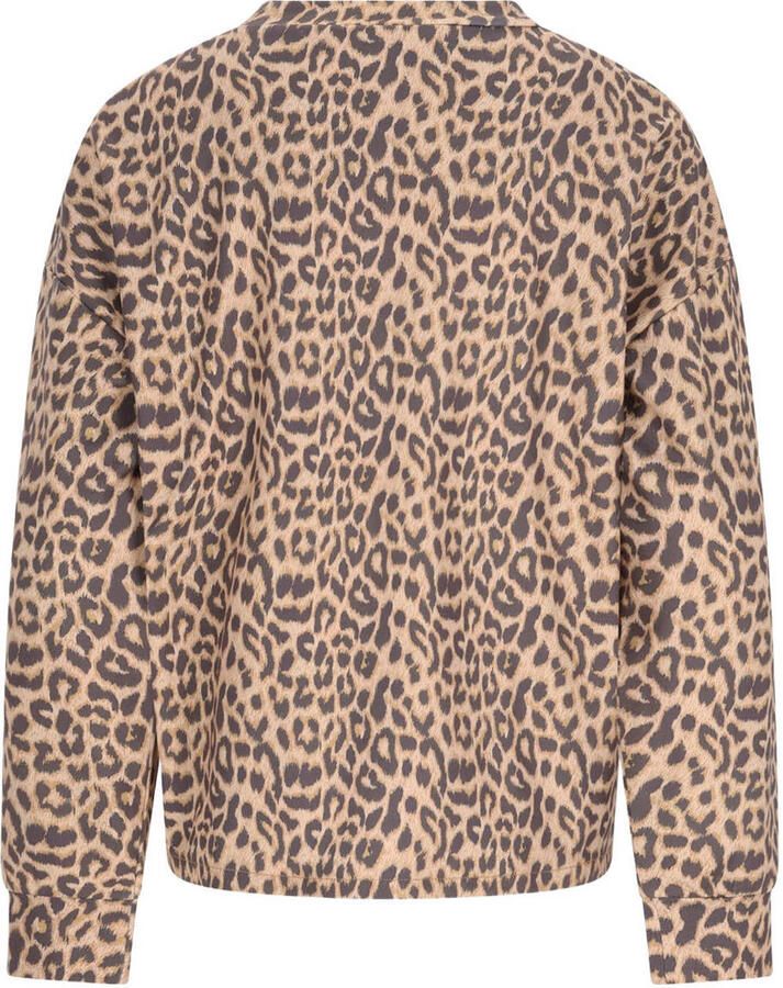Like Flo Young oversized longsleeve met panterprint bruin - Foto 2