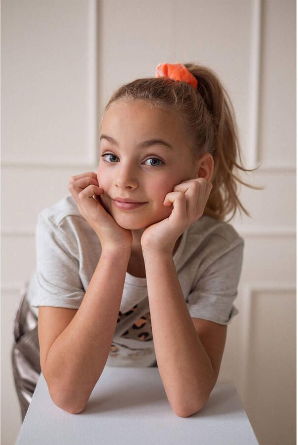 LIKE FLO Meisjes Tops & T-shirts Ease Fo Shirt Gebroken Wit - Foto 8