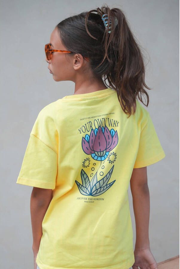 Like Flo Young T-shirt geel - Foto 3