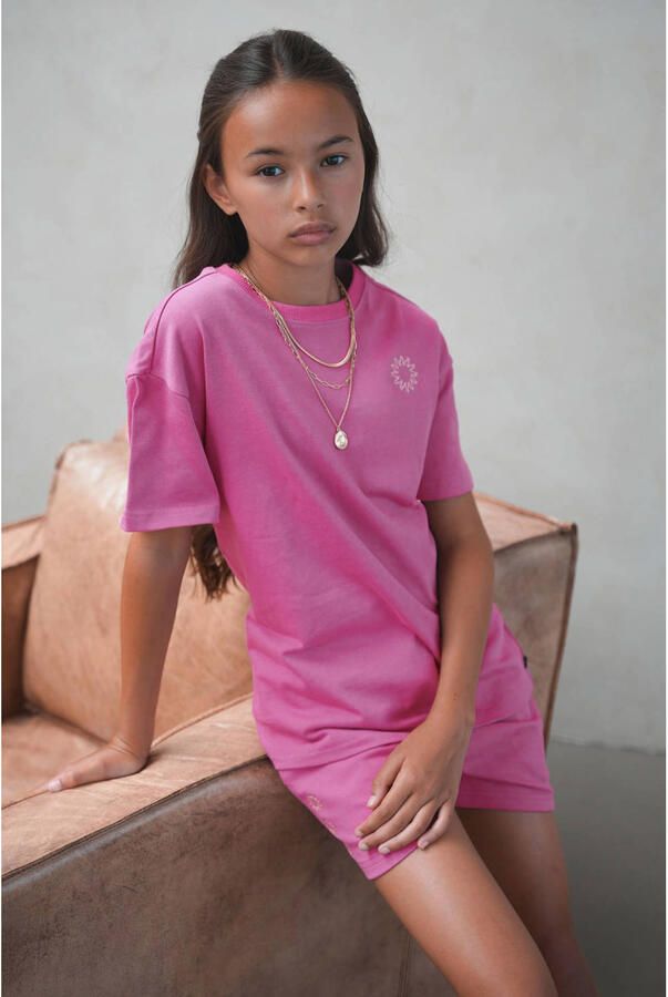 Like Flo Young T-shirt met backprint fuchsia - Foto 3