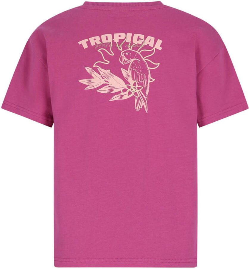 Like Flo Young T-shirt met backprint fuchsia - Foto 2
