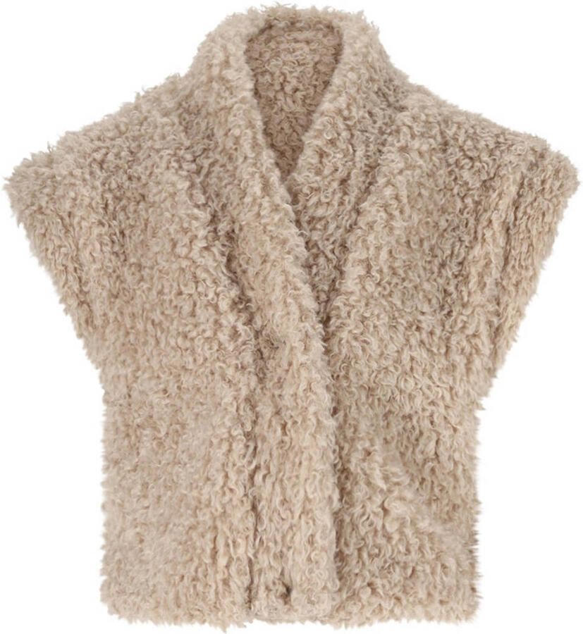 Like Flo Young teddy gilet beige