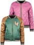 Like Flo reversible bomberjack groen bruin roze - Thumbnail 2