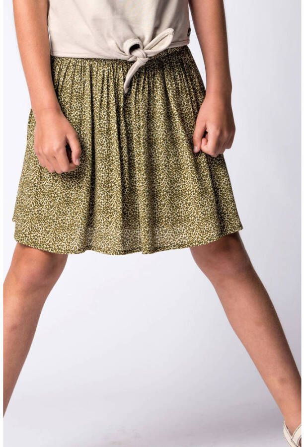 Like Flo rok met dierenprint groen Meisjes Polyester Dierenprint 104