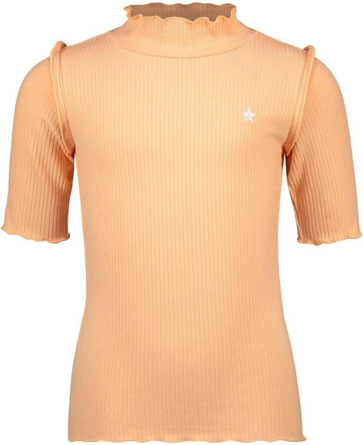 Like Flo T-shirt met all over print oranje Meisjes Viscose Col All over print 128
