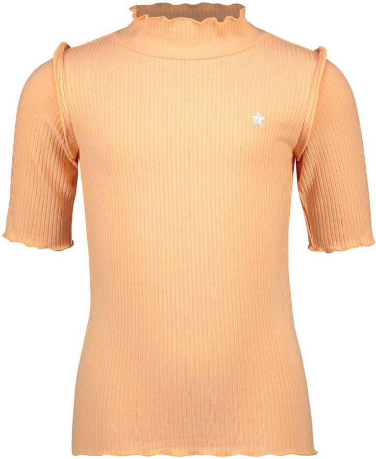 Like Flo T-shirt met all over print oranje Meisjes Viscose Col All over print 128