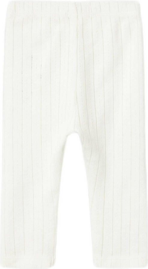 LIL' ATELIER BABY broek NBFRACHEL offwhite Wit Meisjes Katoen Effen 62 - Foto 3