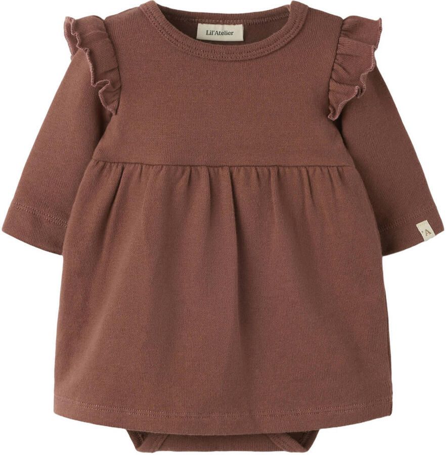 LIL' ATELIER Baby Jurken Nbfthoro Ls Loose Body Dress Lil Bruin - Foto 3
