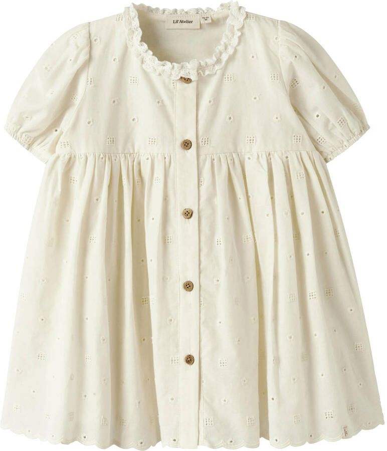 LIL' ATELIER MINI A-lijn jurk wit