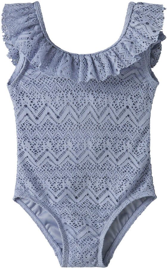 LIL' ATELIER Meisjes Zwemkleding Nmffeline Swimsuit Lil Lichtblauw - Foto 4