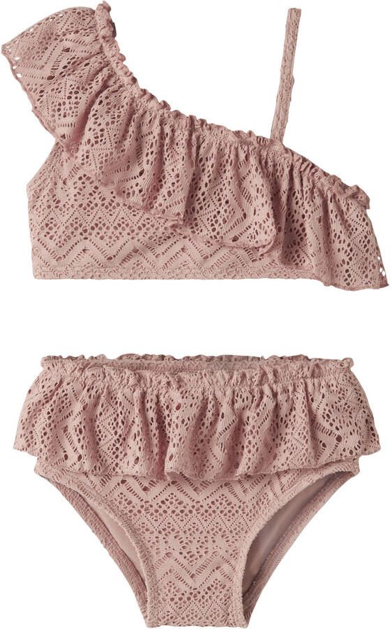LIL' ATELIER Meisjes Zwemkleding Nmffeline Swim Set Lil Roze - Foto 4