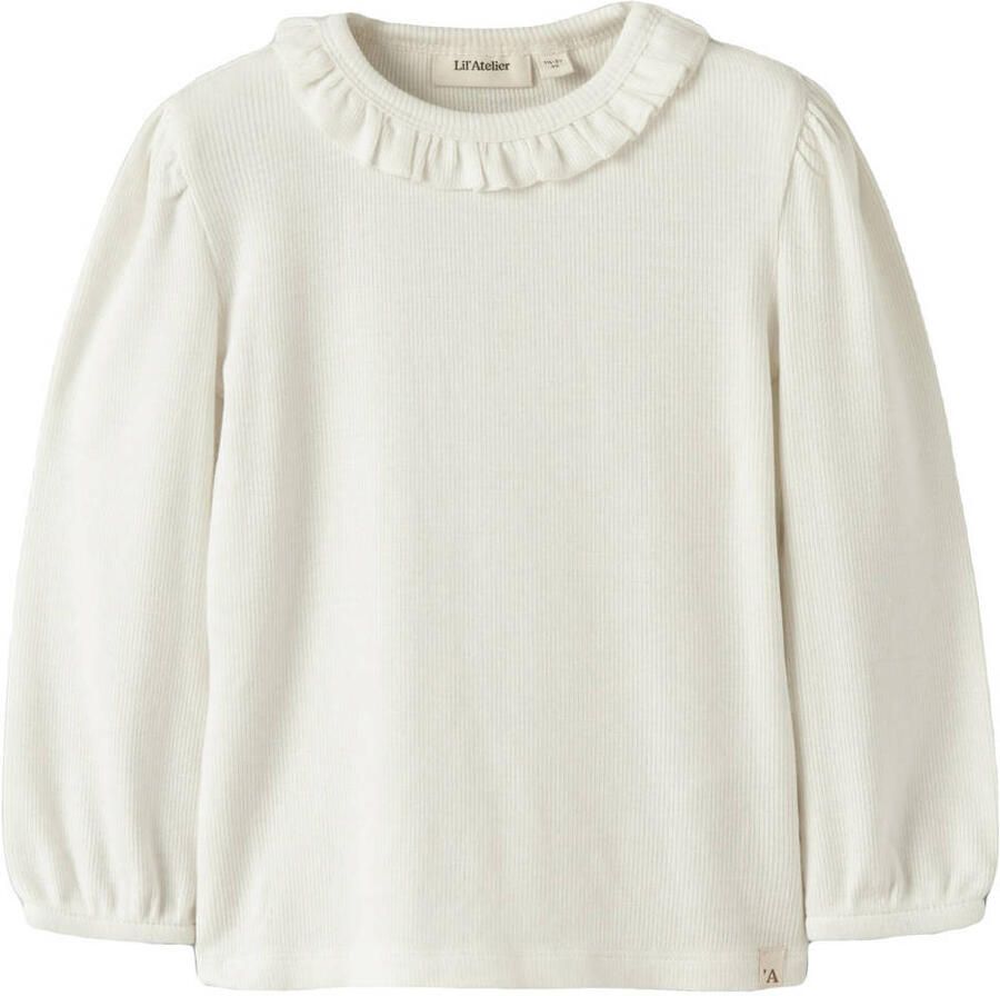 LIL' ATELIER MINI blousetop gebreid wit