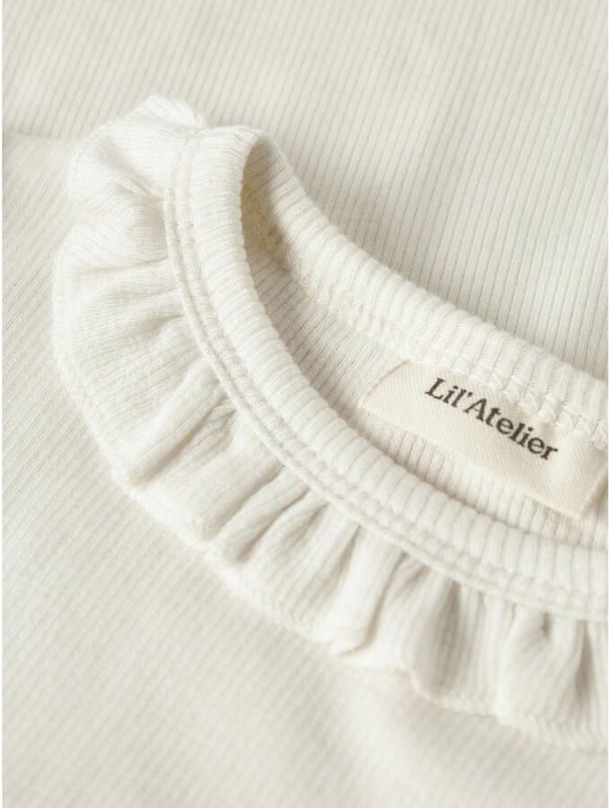 LIL' ATELIER MINI blousetop gebreid wit - Foto 2