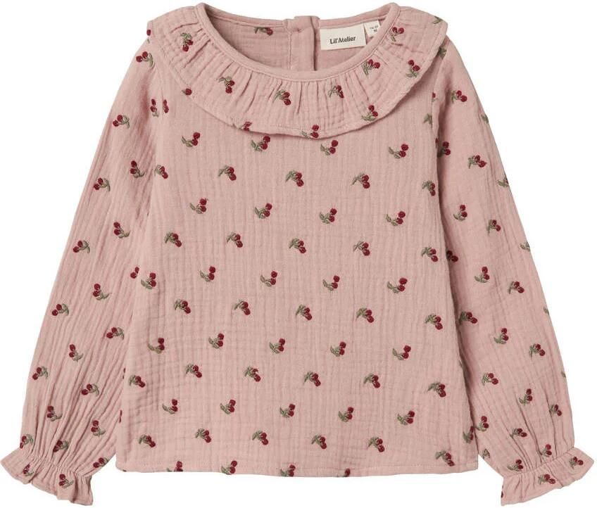 LIL' ATELIER Meisjes Tops & T-shirts Nmfkoala Ls Shirt Lil Roze - Foto 4
