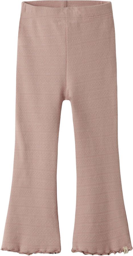 LIL' ATELIER MINI bootcut casual broek roze