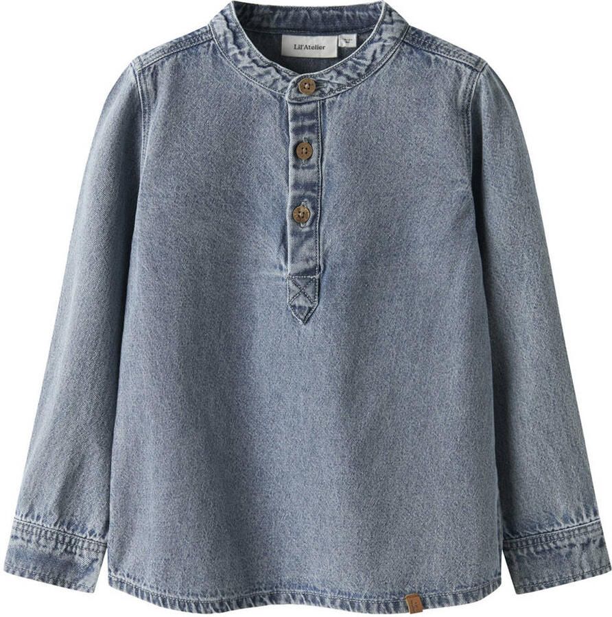 LIL' ATELIER Jongens Overhemden Nmmtaya Ls Loose Dnm Shirt Lichtblauw - Foto 5